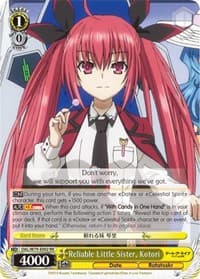 Reliable Little Sister, Kotori - Date A Live - Weiss Schwarz card