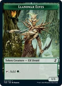 Llanowar Elves Token - Time Spiral: Remastered - Magic: The Gathering card