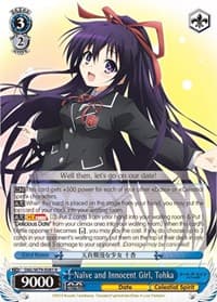Naive and Innocent Girl, Tohka - Date A Live - Weiss Schwarz card