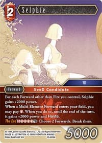 Selphie - Opus XIII: Crystal Radiance - Final Fantasy TCG card