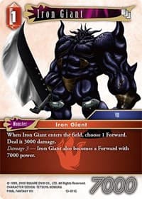 Iron Giant - Opus XIII: Crystal Radiance - Final Fantasy TCG card