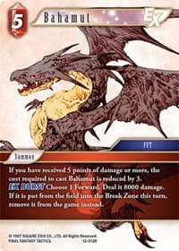 Bahamut EX - Opus XIII: Crystal Radiance - Final Fantasy TCG card