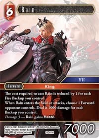 Rain - Opus XIII: Crystal Radiance - Final Fantasy TCG card