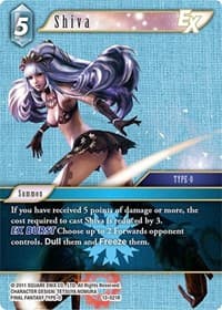 Shiva EX - Opus XIII: Crystal Radiance - Final Fantasy TCG card