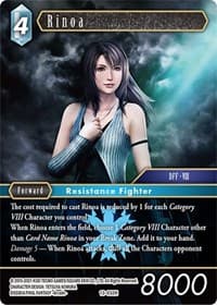 Rinoa - Opus XIII: Crystal Radiance - Final Fantasy TCG card