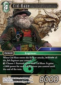 Cid Haze - Opus XIII: Crystal Radiance - Final Fantasy TCG card