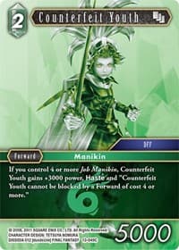 Counterfeit Youth - Opus XIII: Crystal Radiance - Final Fantasy TCG card