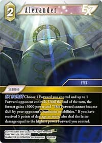 Alexander EX - Opus XIII: Crystal Radiance - Final Fantasy TCG card