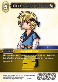 Monk - Opus XIII: Crystal Radiance - Final Fantasy TCG card