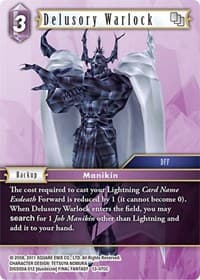 Delusory Warlock - Opus XIII: Crystal Radiance - Final Fantasy TCG card