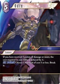 Odin EX - Opus XIII: Crystal Radiance - Final Fantasy TCG card