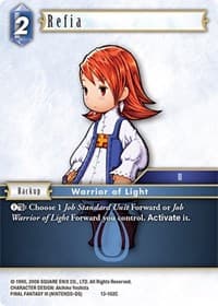 Refia - Opus XIII: Crystal Radiance - Final Fantasy TCG card