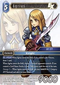 Agrias EX - Opus XIII: Crystal Radiance - Final Fantasy TCG card