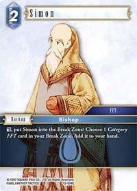 Simon - Opus XIII: Crystal Radiance - Final Fantasy TCG card
