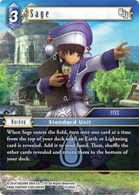 Sage - Opus XIII: Crystal Radiance - Final Fantasy TCG card