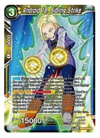 Android 18, Sibling Strike - Supreme Rivalry - Dragon Ball Super: Masters card