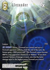 Alexander EX (Full Art) - Opus XIII: Crystal Radiance - Final Fantasy TCG card