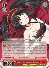 Engraving Despair, Kurumi - Date A Live - Weiss Schwarz card