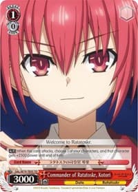 Commander of Ratatoskr, Kotori - Date A Live - Weiss Schwarz card