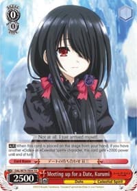 Meeting up for a Date, Kurumi - Date A Live - Weiss Schwarz card