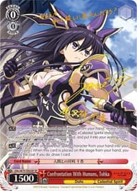 Confrontation With Humans, Tohka (SP) (Gold Signature) - Date A Live - Weiss Schwarz card