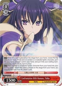 Confrontation With Humans, Tohka - Date A Live - Weiss Schwarz card