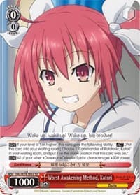 Worst Awakening Method, Kotori - Date A Live - Weiss Schwarz card