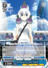 Meeting up for a Date, Origami - Date A Live - Weiss Schwarz card