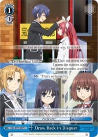 Draw Back in Disgust - Date A Live - Weiss Schwarz card