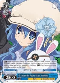 Under the Azure Skies, Yoshino - Date A Live - Weiss Schwarz card
