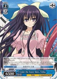 Under the Azure Skies, Tohka - Date A Live - Weiss Schwarz card