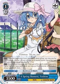 A Spring Moment, Yoshino - Date A Live - Weiss Schwarz card