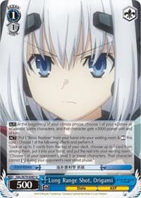 Long Range Shot, Origami - Date A Live - Weiss Schwarz card