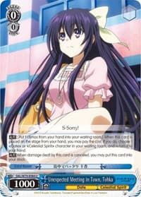Unexpected Meeting in Town, Tohka - Date A Live - Weiss Schwarz card