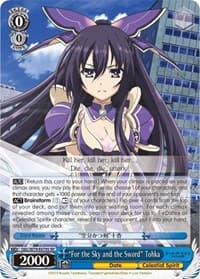 "For the Sky and the Sword" Tohka (SR) - Date A Live - Weiss Schwarz card