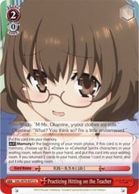 Practicing Hitting on the Teacher - Date A Live - Weiss Schwarz card