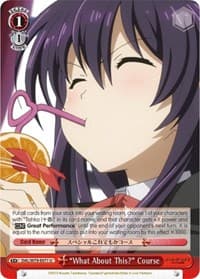 "What About This?" Course - Date A Live - Weiss Schwarz card