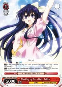 Meeting up for a Date, Tohka - Date A Live - Weiss Schwarz card