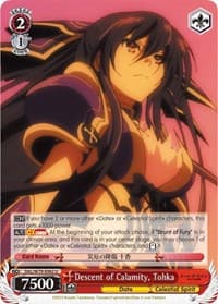 Descent of Calamity, Tohka - Date A Live - Weiss Schwarz card