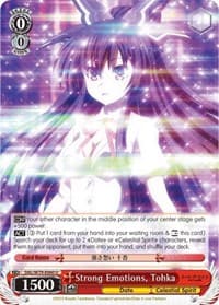 Strong Emotions, Tohka - Date A Live - Weiss Schwarz card
