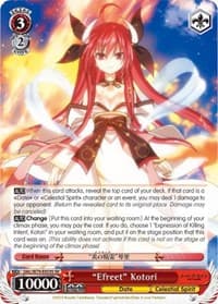 "Efreet" Kotori (SR) - Date A Live - Weiss Schwarz card