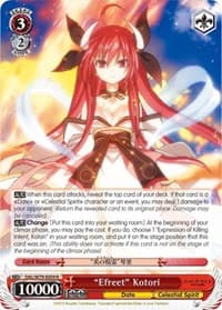 "Efreet" Kotori - Date A Live - Weiss Schwarz card
