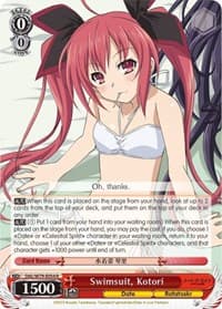 Swimsuit, Kotori - Date A Live - Weiss Schwarz card