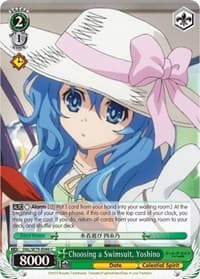 Choosing a Swimsuit, Yoshino - Date A Live - Weiss Schwarz card