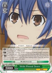 Shido Pinned Down - Date A Live - Weiss Schwarz card
