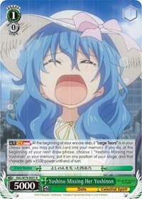 Yoshino Missing Her Yoshinon - Date A Live - Weiss Schwarz card