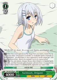 Swimsuit, Origami - Date A Live - Weiss Schwarz card