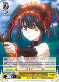 Clone, Kurumi (A) - Date A Live - Weiss Schwarz card