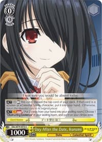 Day After the Date, Kurumi - Date A Live - Weiss Schwarz card