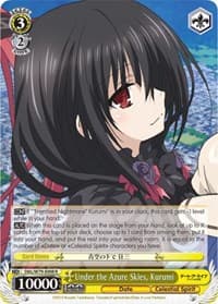 Under the Azure Skies, Kurumi - Date A Live - Weiss Schwarz card